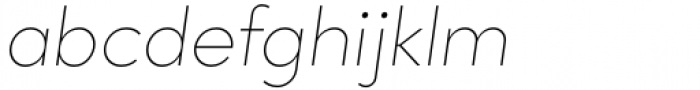 Grotica Thin Italic Font LOWERCASE