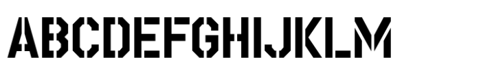 Grounds Crew Stencil JNL Regular Font UPPERCASE