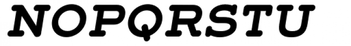 Grover Slab Bold Italic Font UPPERCASE