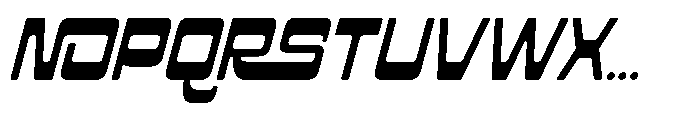 Grovina Slant Font UPPERCASE