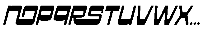 Grovina Slant Font LOWERCASE