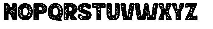 Grovyle Rough Font UPPERCASE
