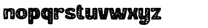 Grovyle Rough Font LOWERCASE