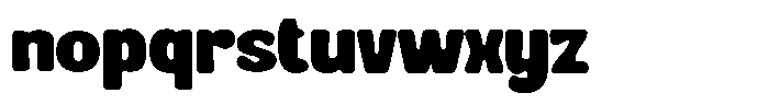 Grovyle Solid Font LOWERCASE