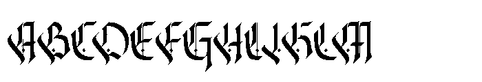 Grudge Font UPPERCASE