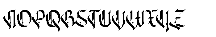 Grudge Font UPPERCASE