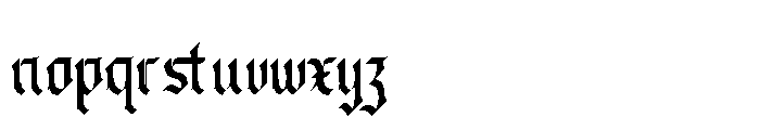Grudge Font LOWERCASE