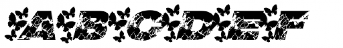 Grunge Butterfly Italic Font LOWERCASE