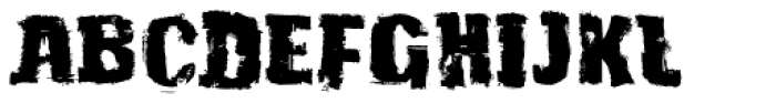Grunge Standard Font UPPERCASE
