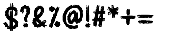 Grunge Font OTHER CHARS