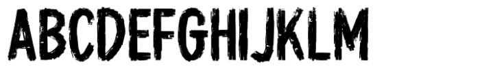 Grunge Font UPPERCASE