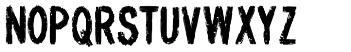 Grunge Font UPPERCASE