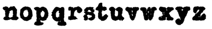 Grungy Old Typewriter Fat Font LOWERCASE