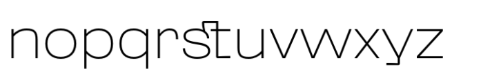 Grunt Grotesk Thin Font LOWERCASE