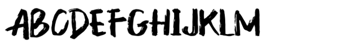 Grusty Brushes Font UPPERCASE