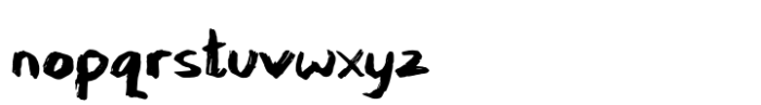 Grusty Brushes Font LOWERCASE