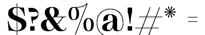 Grafier Variable 8 Font OTHER CHARS