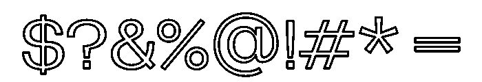 Gramatika Outline Font OTHER CHARS