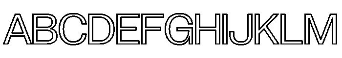 Gramatika Outline Font UPPERCASE
