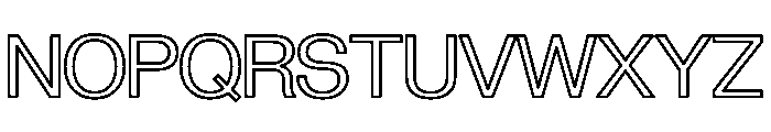 Gramatika Outline Font UPPERCASE