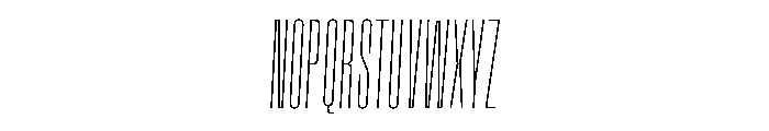 Grandmaster ThinItalic Font UPPERCASE
