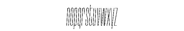 Grandmaster ThinItalic Font LOWERCASE
