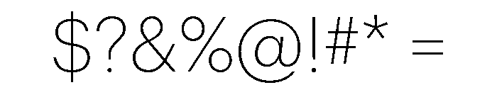 Graphik Arabic Extralight Font OTHER CHARS