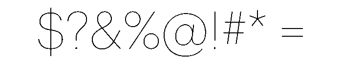 Graphik Arabic Thin Font OTHER CHARS