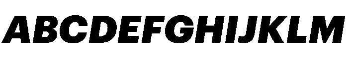Graphik Armenian Black Italic Font UPPERCASE