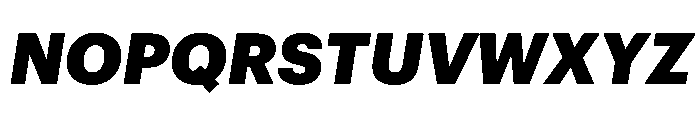 Graphik Armenian Black Italic Font UPPERCASE
