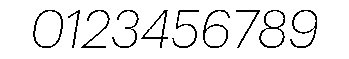 Graphik Armenian Extralight Italic Font OTHER CHARS