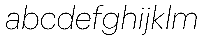 Graphik Armenian Extralight Italic FONT