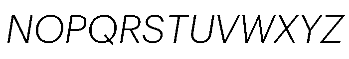 Graphik Armenian Light Italic Font UPPERCASE