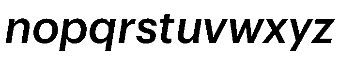 Graphik Armenian Medium Italic Font LOWERCASE