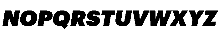 Graphik Armenian Super Italic Font UPPERCASE