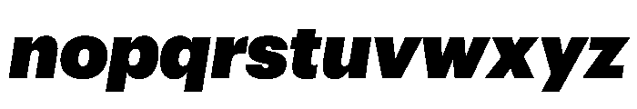 Graphik Armenian Super Italic Font LOWERCASE