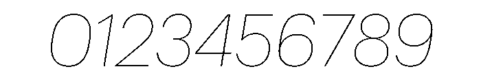 Graphik Armenian Thin Italic Font OTHER CHARS