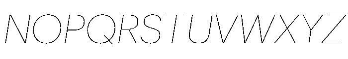 Graphik Armenian Thin Italic Font UPPERCASE