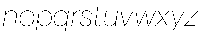 Graphik Armenian Thin Italic Font LOWERCASE