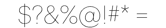 Graphik Bangla Thin Font OTHER CHARS