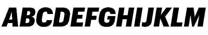 Graphik Compact Black Italic Font UPPERCASE