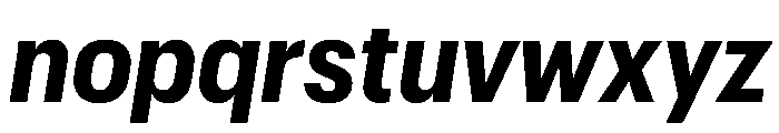 Graphik Compact Bold Italic Font LOWERCASE