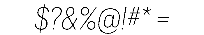 Graphik Compact Extralight Italic Font OTHER CHARS