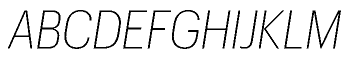 Graphik Compact Extralight Italic Font UPPERCASE