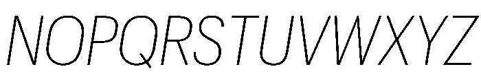 Graphik Compact Extralight Italic Font UPPERCASE