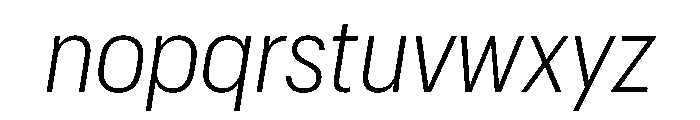 Graphik Compact Light Italic Font LOWERCASE
