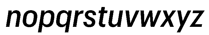 Graphik Compact Medium Italic Font LOWERCASE