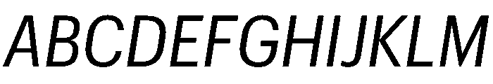 Graphik Compact Regular Italic Font UPPERCASE