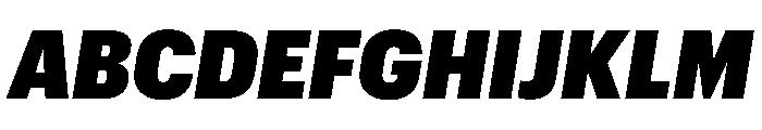 Graphik Compact Super Italic Font UPPERCASE