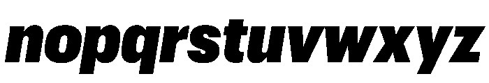 Graphik Compact Super Italic Font LOWERCASE